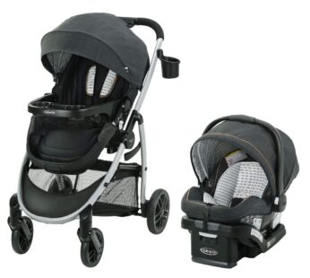 Système de voyage Graco Modes Pramette avec siège d’auto pour nourrisson SnugRide SnugLock 35 Lite DLX, noir