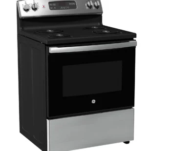 Cuisinière électrique 30 po en acier inoxydable Ge – Jcbs350svss