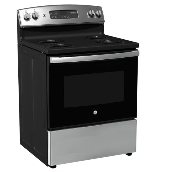 Cuisinière électrique 30 po en acier inoxydable Ge - Jcbs350svss