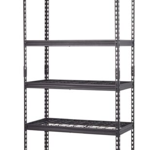 Unité de stockage/étagère réglable en fil d’acier à 5 tablettes Mastercraft, 36 x 18 x 78 po