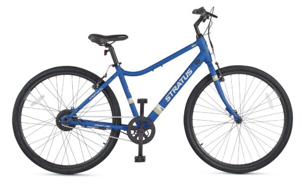 Vélo électrique léger Stratus Hightown avec cadre en aluminium, roues 700C, bleu – Image 2