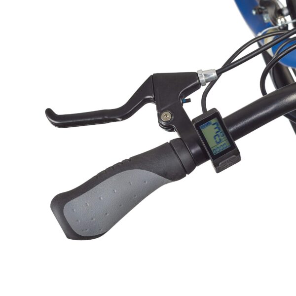 Vélo électrique léger Stratus Hightown avec cadre en aluminium, roues 700C, bleu – Image 5