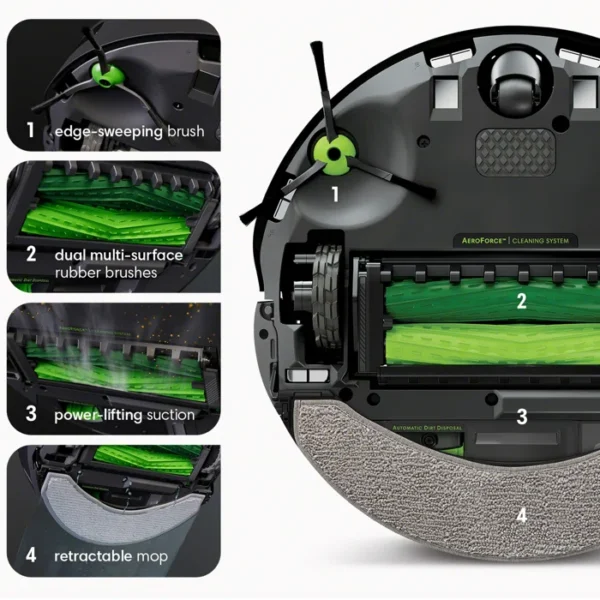 Robot aspirateur et vadrouille iRobot Combo j7 + – Image 5