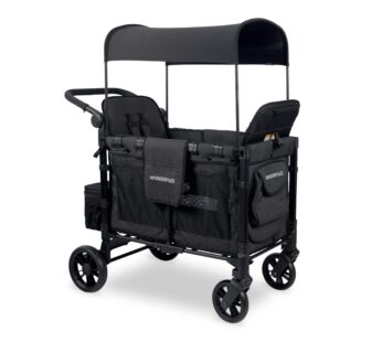 Poussette chariot double Clek W2 Elite, 2 sièges, noir
