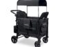 Poussette chariot double Clek W2 Elite, 2 sièges, noir
