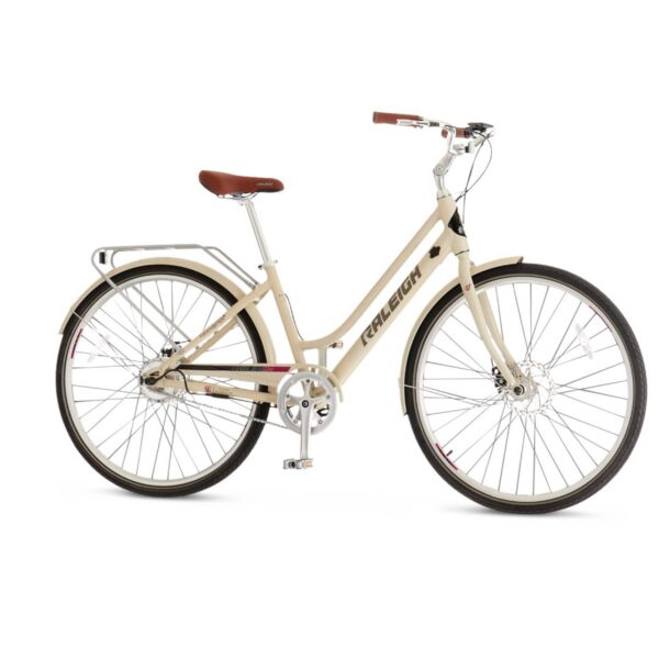 Vélo électrique Raleigh Dobson Comfort, léger, écran ACL intégré, 700C roues, beige