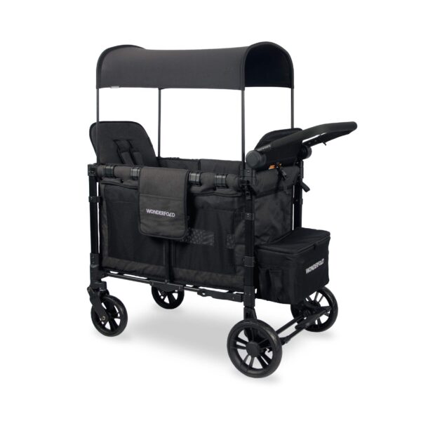 Poussette chariot double Clek W2 Elite, 2 sièges, noir – Image 2