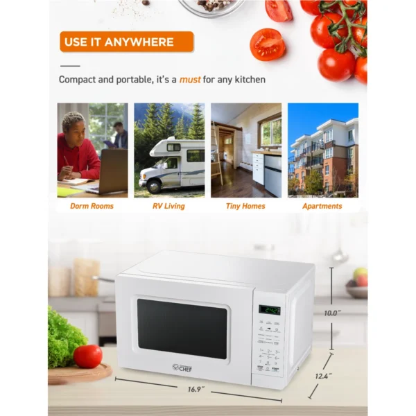 Micro-onde à poser 700 watts 17,3 po Commercial Chef Commercial – Image 2