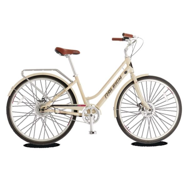 Vélo électrique Raleigh Dobson Comfort, léger, écran ACL intégré, 700C roues, beige – Image 4