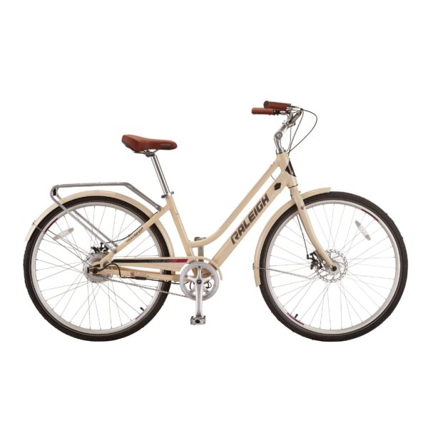 Vélo électrique Raleigh Dobson Comfort, léger, écran ACL intégré, 700C roues, beige – Image 12