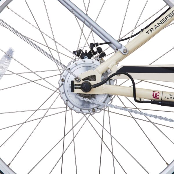Vélo électrique Raleigh Dobson Comfort, léger, écran ACL intégré, 700C roues, beige – Image 9