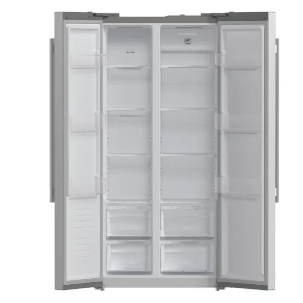 Réfrigérateur autoportant côte à côte 33 pouces en acier inoxydable Salerno, 15,6 pieds cubes – Image 2