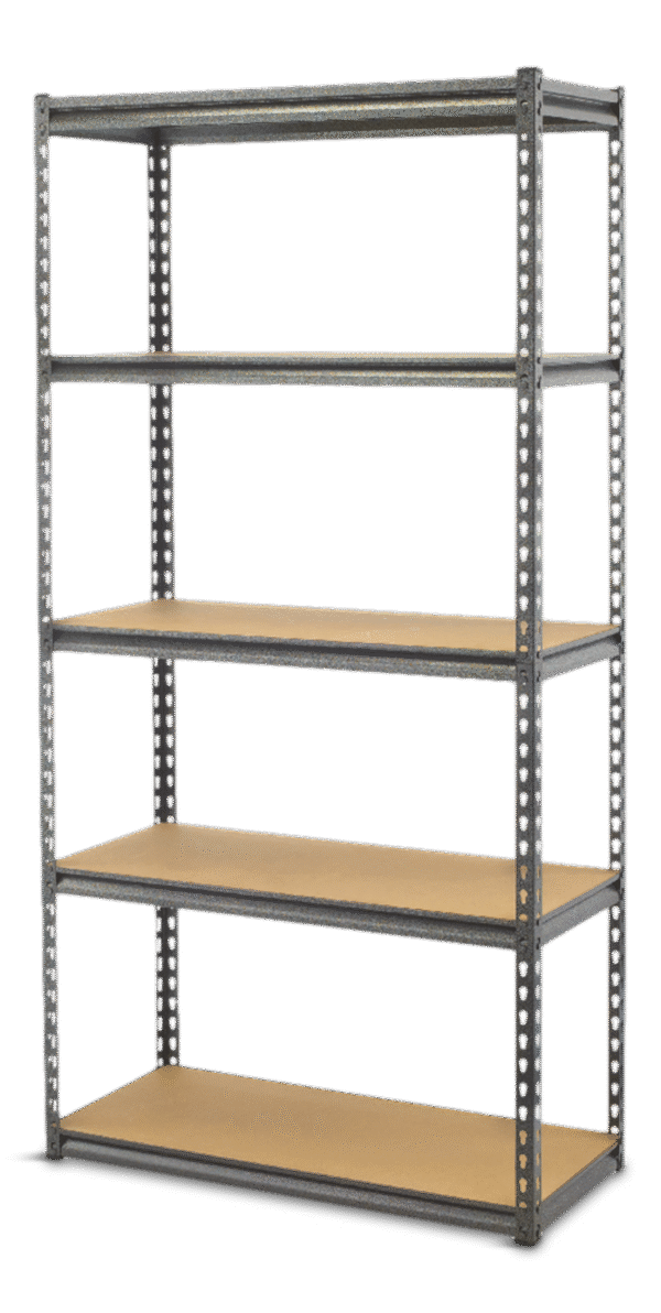 Unité de stockage/étagère réglable en acier et en bois à 5 tablettes Mastercraft, 36 x 16 x 72 po – Image 2