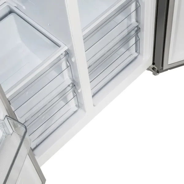 Réfrigérateur autoportant côte à côte 33 pouces en acier inoxydable Salerno, 15,6 pieds cubes – Image 4