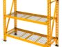 Unité de stockage/étagère en fil métallique robuste à 3 tablettes réglables DeWALT 41590, 48 x 18 x 50 po, jaune