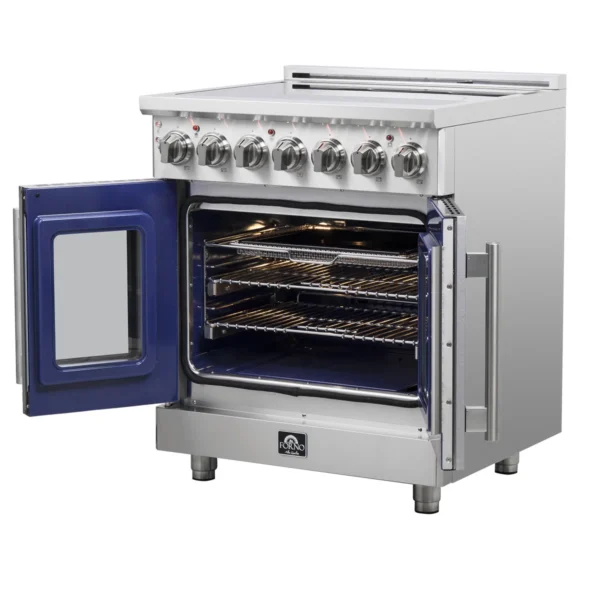Cuisinière électrique 30 pouces Alta Qualita Massimo, porte française, 5 éléments, 4,32 pieds cubes avec friteuse à air – Image 2