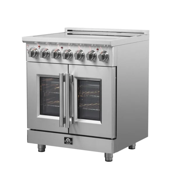 Cuisinière électrique 30 pouces Alta Qualita Massimo, porte française, 5 éléments, 4,32 pieds cubes avec friteuse à air – Image 3