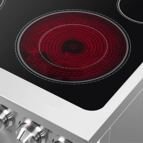 Cuisinière électrique 30 pouces Alta Qualita Massimo, porte française, 5 éléments, 4,32 pieds cubes avec friteuse à air – Image 4