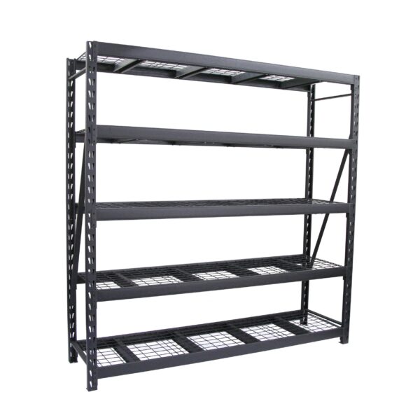 Unité de stockage/étagère robuste à 5 tablettes réglables MAXIMUM, 90 x 24 x 90 po – Image 2