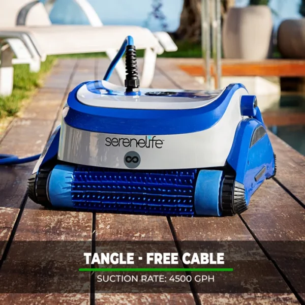 Aspirateur robot sans sac avec deux moteurs SereneLife – Image 3