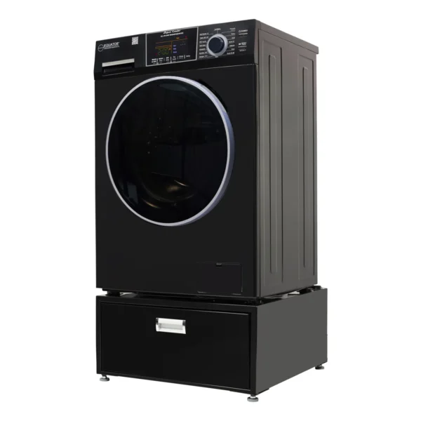 EZ 4800 V + PDL 4455 Black Laveuse à chargement frontal avec piédestal 1,62 pieds cubes Equator Advanced Appliances – Image 3