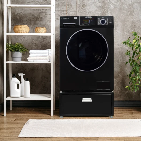 EZ 4800 V + PDL 4455 Black Laveuse à chargement frontal avec piédestal 1,62 pieds cubes Equator Advanced Appliances – Image 6
