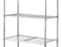 Étagère de rangement grillagée ajustable en métal à 5 niveaux Type A, chromé
