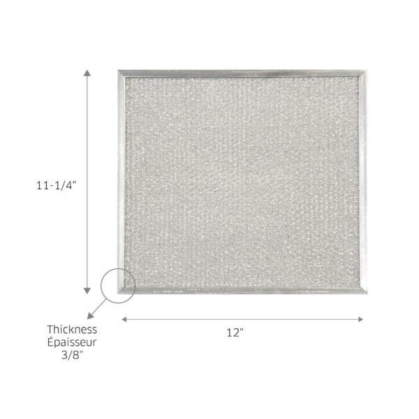 Broan RF48A Broan Quiet Hood Series - Filtre de rechange en mailles d'aluminium pour hottes – Image 2