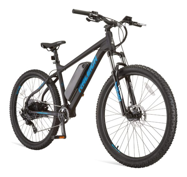 Vélo électrique de montagne semi-rigide Raleigh Ascend 36 V, moteur de 350 W, roue de 27,5 po, noir – Image 2