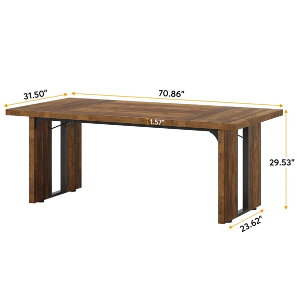 Table de salle à manger rectangulaire Baron – Image 3