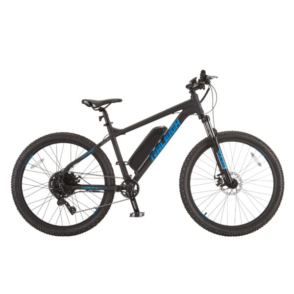Vélo électrique de montagne semi-rigide Raleigh Ascend 36 V, moteur de 350 W, roue de 27,5 po, noir – Image 4