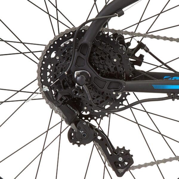 Vélo électrique de montagne semi-rigide Raleigh Ascend 36 V, moteur de 350 W, roue de 27,5 po, noir – Image 9
