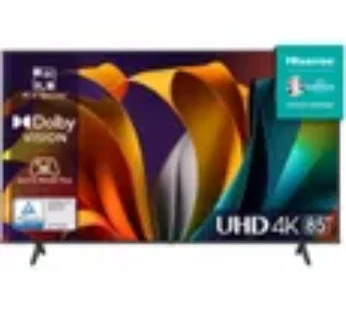 TV LED – HISENSE – 85A6N – 85″ (215 cm) – Bords ultra fins – 4K UHD (3840×2160) – Dolby Vision – TV connecté – 3xHDMI 2.1