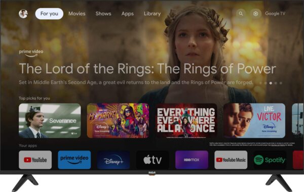 Téléviseur intelligent Roku 4K UHD RCA RTRU6528 avec entrée HDMI, 65 po