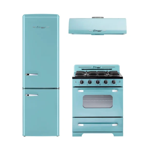 Cuisinière au gaz autoportante 30 po à 4 brûleurs avec four à convection 30 po Classic Retro – Image 10