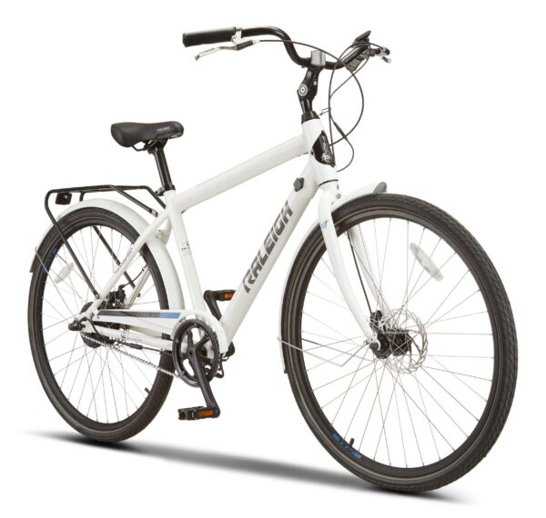 Vélo électrique Raleigh Dobson Comfort, léger, écran ACL intégré, 700C roues, blanc – Image 2
