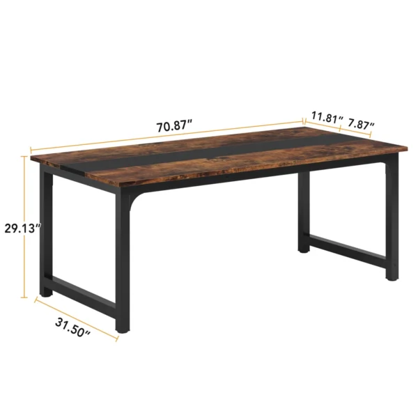 Table de salle à manger à tréteaux Argelio – Image 3