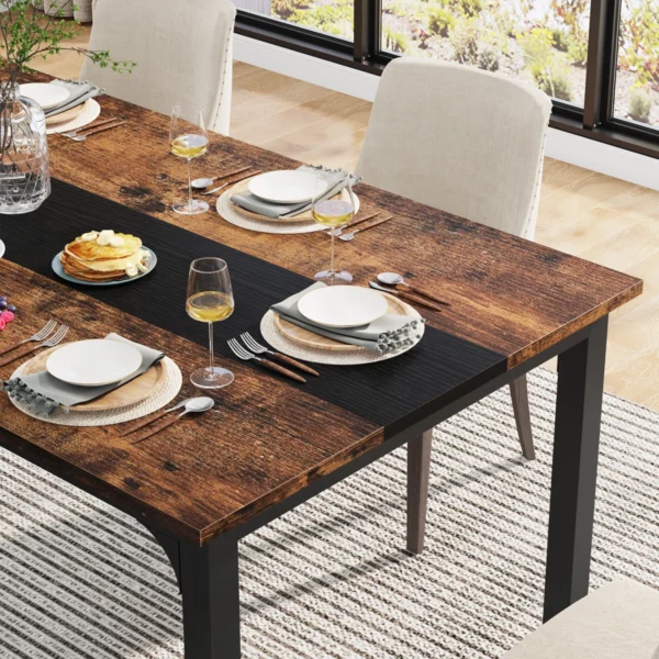 Table de salle à manger à tréteaux Argelio – Image 5