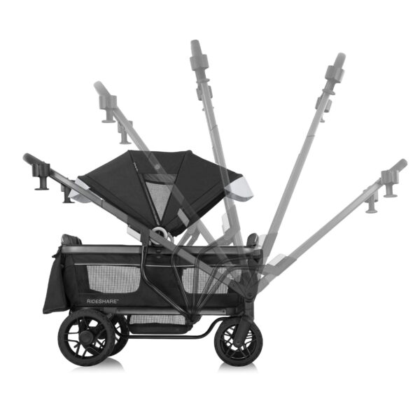 Poussette chariot performante tout-terrain Evenflo Shyft RideShare – Image 6