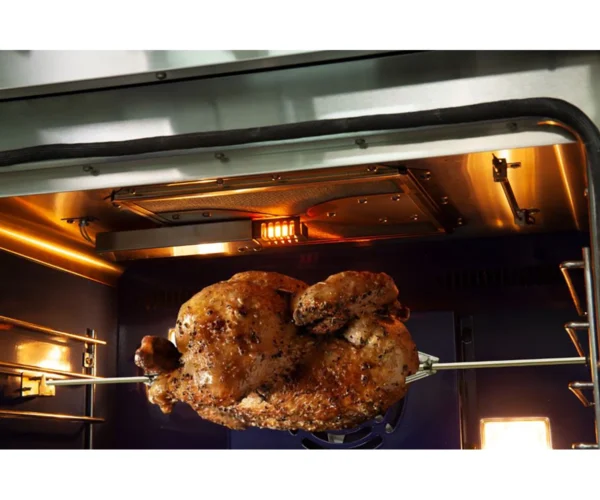 Cuisinière au gaz 48 pouces en acier inoxydable Capriasca, 8 brûleurs en laiton 160 000 BTU, 6,58 pieds cubes Fours doubles – Image 13