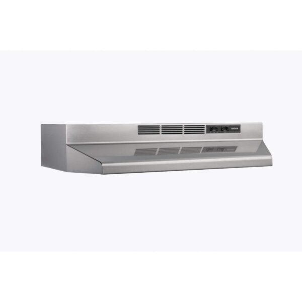 Hotte de cuisine à ventilateur de dessous d'armoire Broan BU2 230 pi3/min, acier inoxydable, 30 po – Image 2
