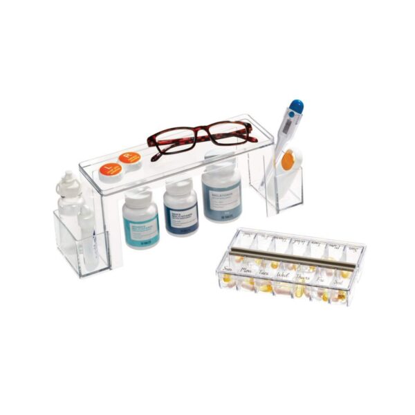 Tiroir/étagère organisatrice de pharmacie à 2 niveaux The Home Edit par iDesign – Image 2