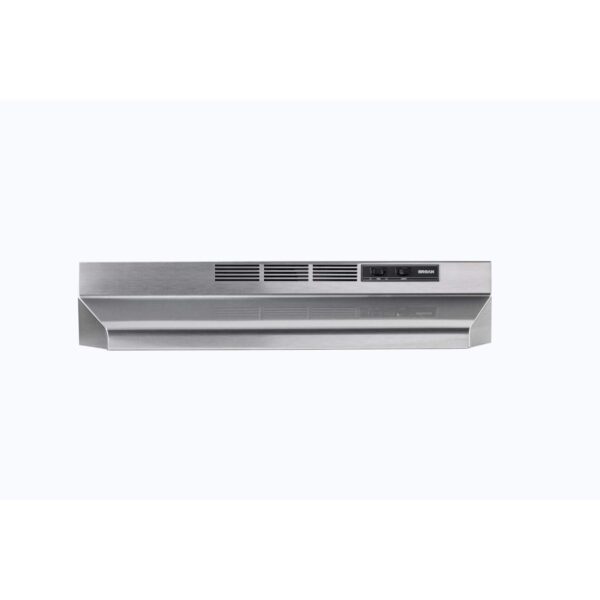 Hotte de cuisine à ventilateur de dessous d'armoire Broan BU2 230 pi3/min, acier inoxydable, 30 po – Image 3