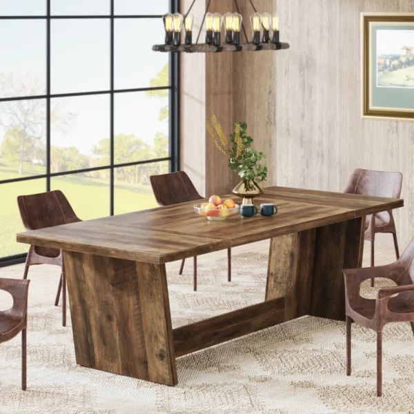 Table de salle à manger 70,9 "pour 6 à 8 personnes – Image 2
