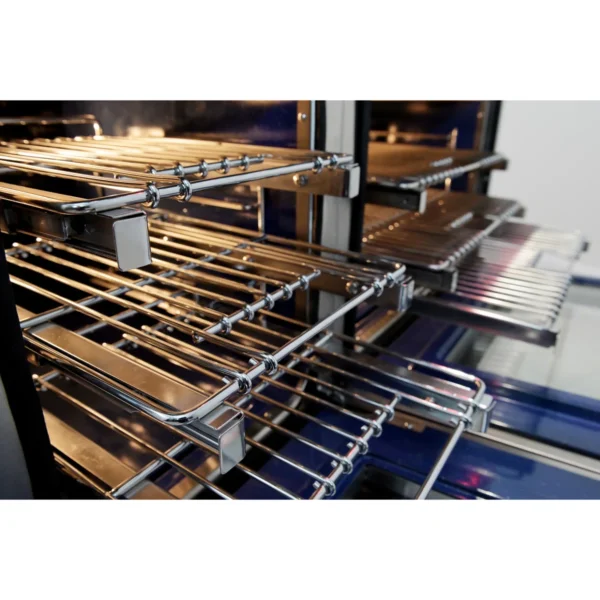 Cuisinière au gaz 48 pouces en acier inoxydable Capriasca, 8 brûleurs en laiton 160 000 BTU, 6,58 pieds cubes Fours doubles – Image 4