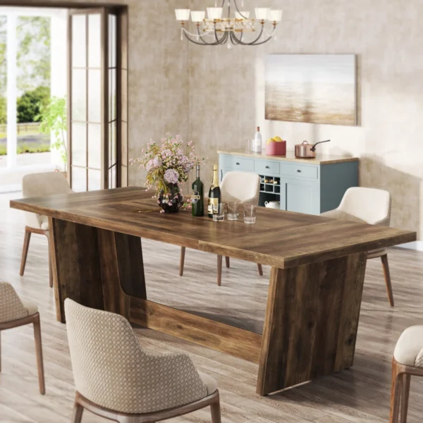 Table de salle à manger 70,9 "pour 6 à 8 personnes – Image 3
