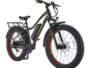 Vélo électrique léger Raleigh Quanta tout-terrain avec phares avant et arrière, 26 po, vert
