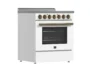 Cuisinière électrique autoportante 30 po Forno Paolo, cuisinière de 7 800 watts, four à convection véritable 4,38 pieds cubes