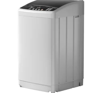 Laveuse à haute efficacité de 2,5 pi³ (19 lb) pour appartements / véhicules récréatifs, laveuse compacte portative avec pompe de drainage – 10 programmes et 8 niveaux d’eau, affichage DEL, conception écoénergétique