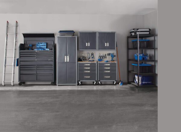 Unité de stockage/étagère réglable acier et bois à 5 tablettes Mastercraft, 48 x 24 x 72 po – Image 11